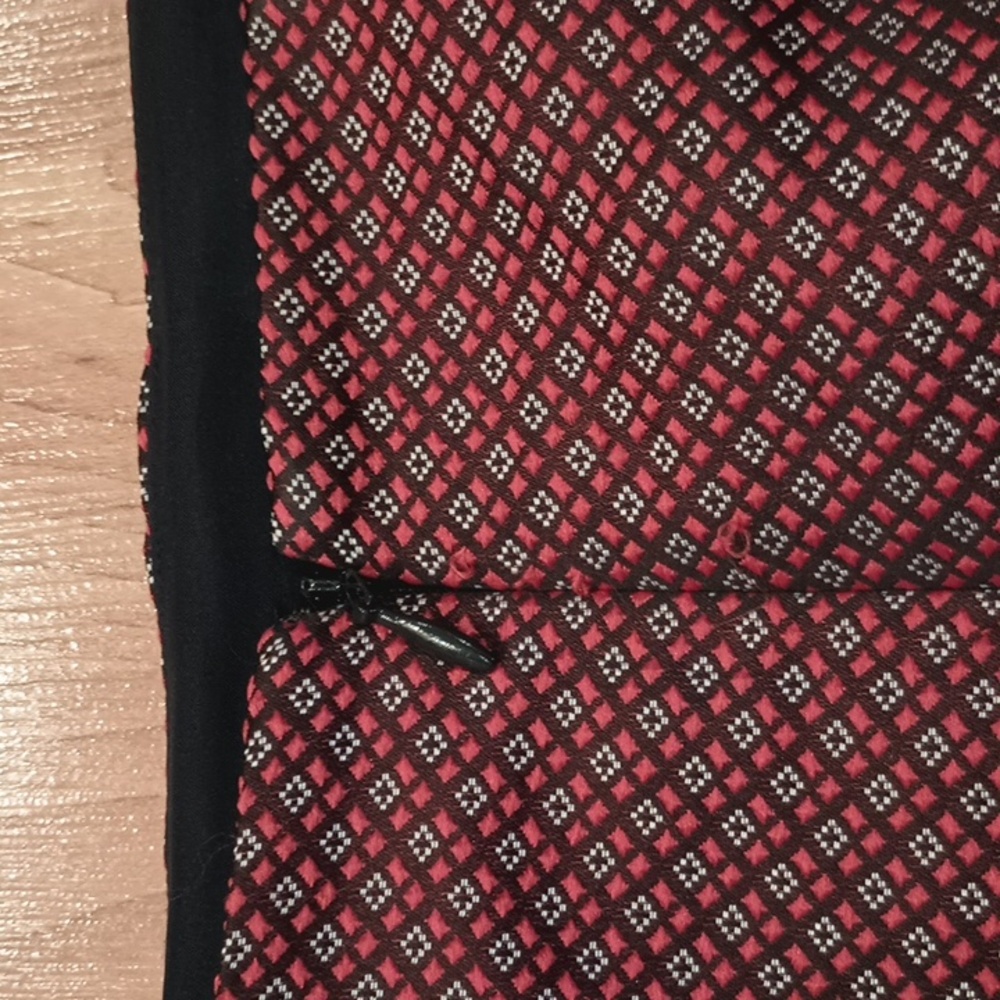 Club Monaco gray red block mini skirt size 6 - Picture 4 of 5